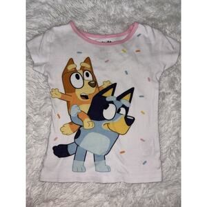 Bluey toddler girl sz. 4T fun design pj top. Cute, soft